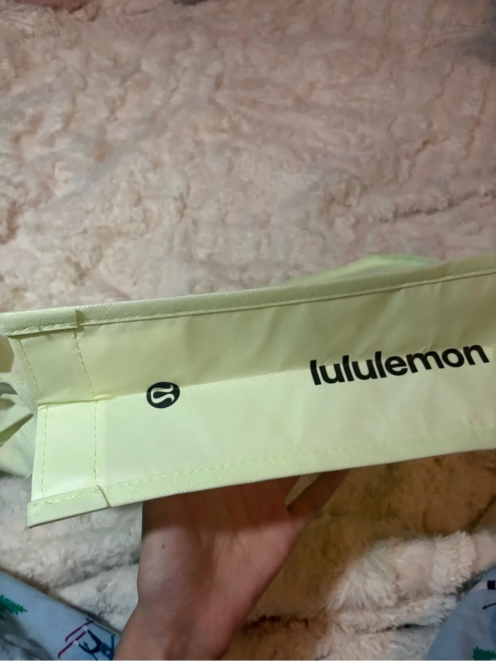 lululemon athletica Pale Yellow Logo Tote